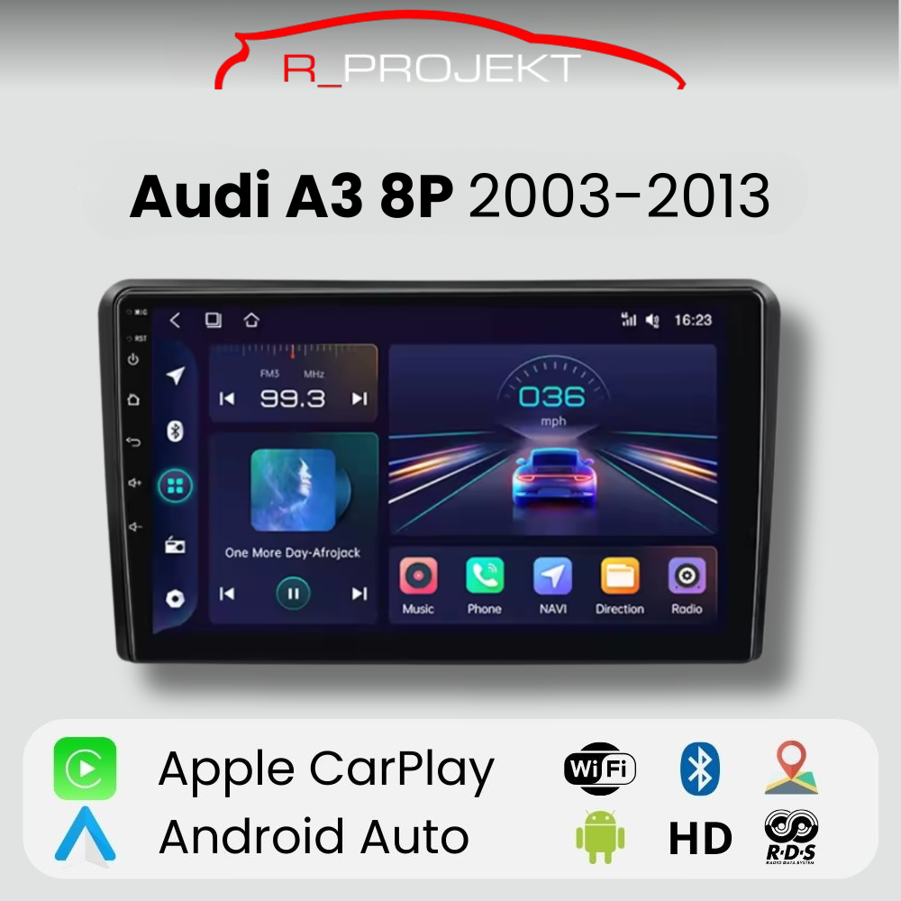 Radio Android Auto Carplay Audi A3 8P 2003 - 2013