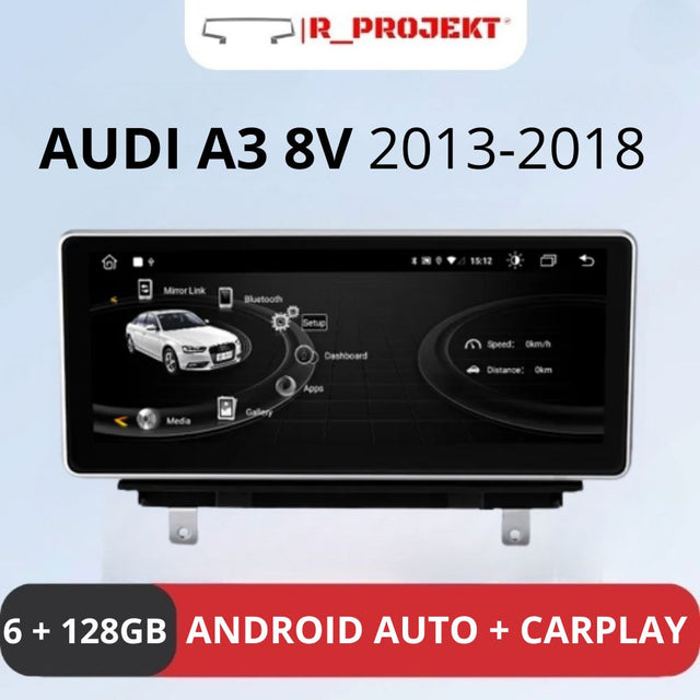 Touch Screen radio Android Auto Carplay Audi A3 8V 2013-2018 – RProjekt