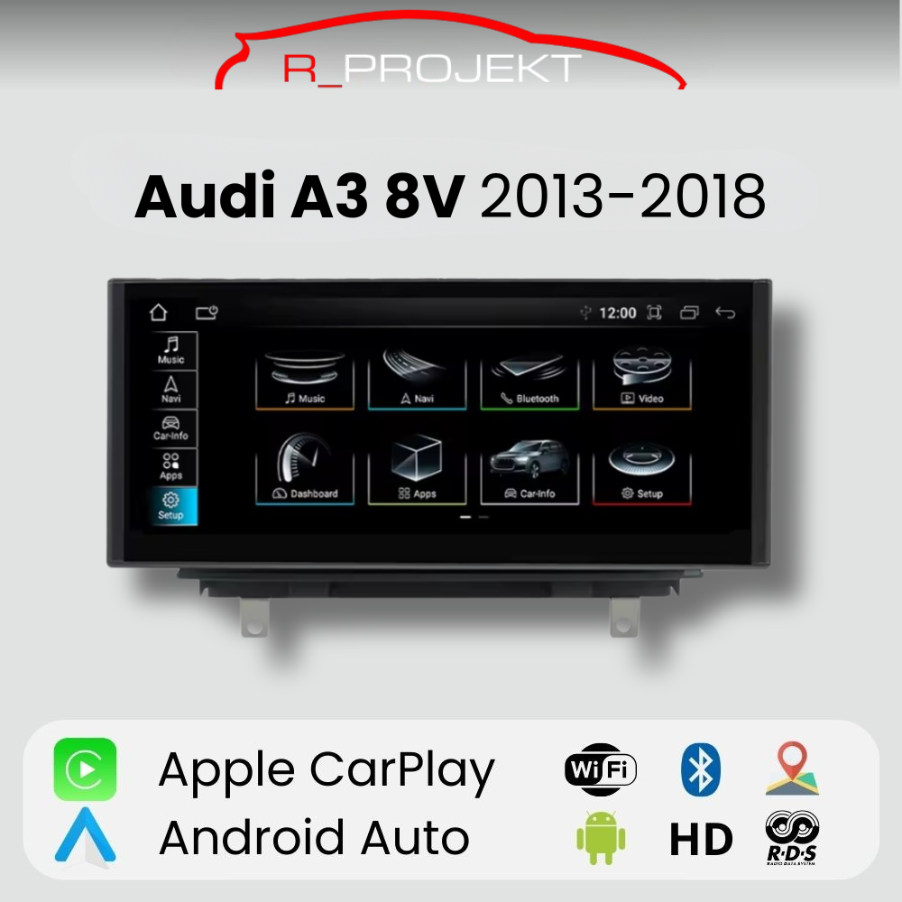 Android Autoradio Carplay Audi A3 8V 2013-2018