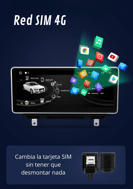 pantalla android auto audi a3 8v pantalla carplay audi a3 radio android auto audi a3 radio carplay audi a3 pantalla tactil audi a3 radio android audi a3 bluetooth 4g google maps waze spotify