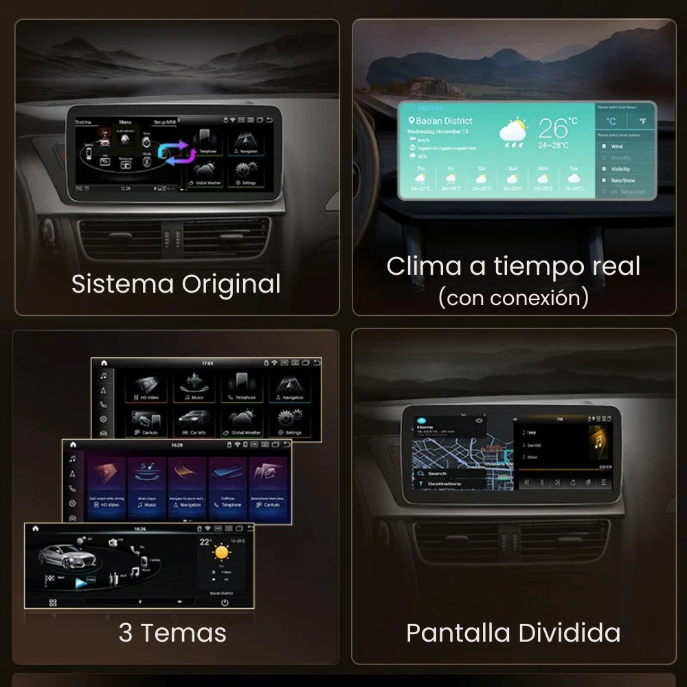 Android Auto Radio Carplay Audi A4 A5 2009-2016 10 Inch