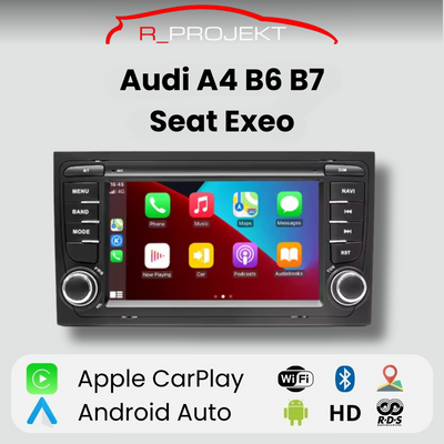Android Auto Radio Carplay Audi A4 B6 B7 Seat Exeo