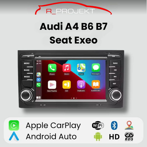 Android Auto Radio Carplay Audi A4 B6 B7 Seat Exeo
