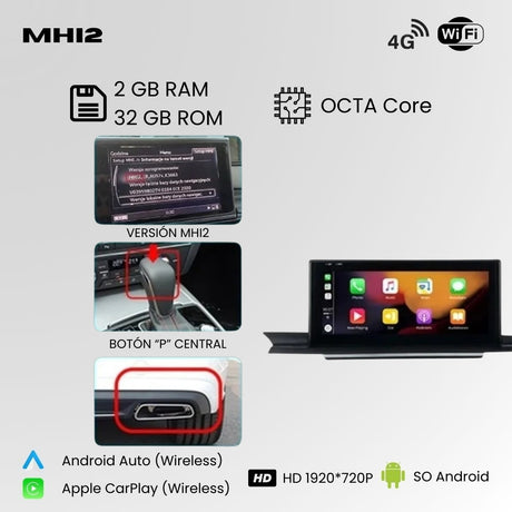 Android Auto Radio Carplay Audi A6 A7 2011-2019 10.25 Inch