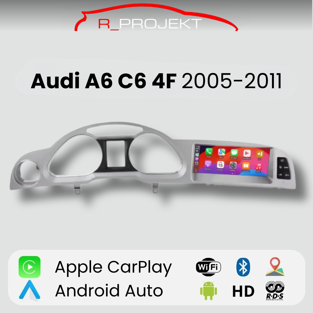 Android Auto Carplay Screen Audi A6 C6 4F 2005-2011 