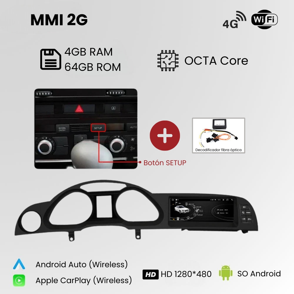 Android Autoradio Carplay Audi A6 C6 4F 2005-2011