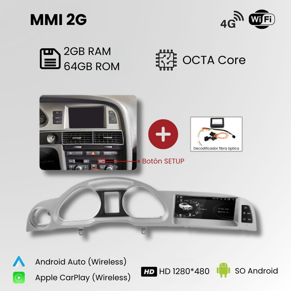 Android Autoradio Carplay Audi A6 C6 4F 2005-2011