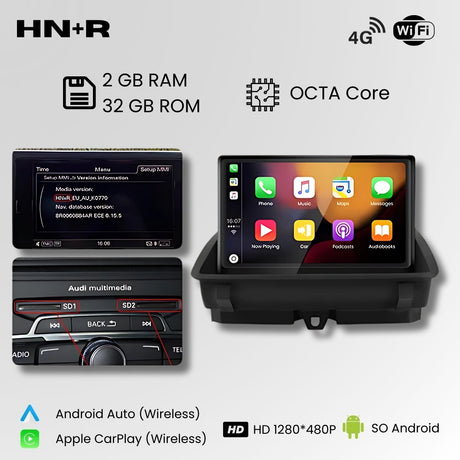 Android Auto Radio Carplay Audi Q3 2012-2018