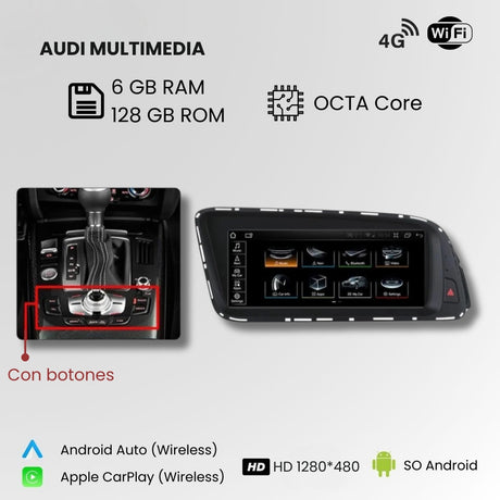 Android Autoradio Carplay Audi Q5 2009-2016