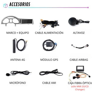 Android Auto Carplay Screen Audi Q7 2006 - 2015 