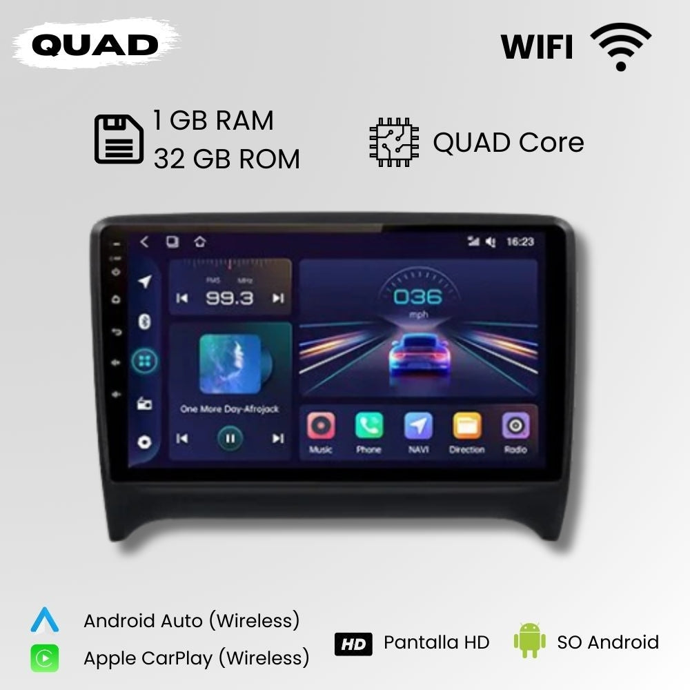 Radio Android Auto Carplay Audi TT MK2 8J 2006-2014