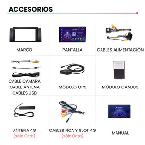 Android Auto Carplay Screen BMW E53 X5 Series 5 E39