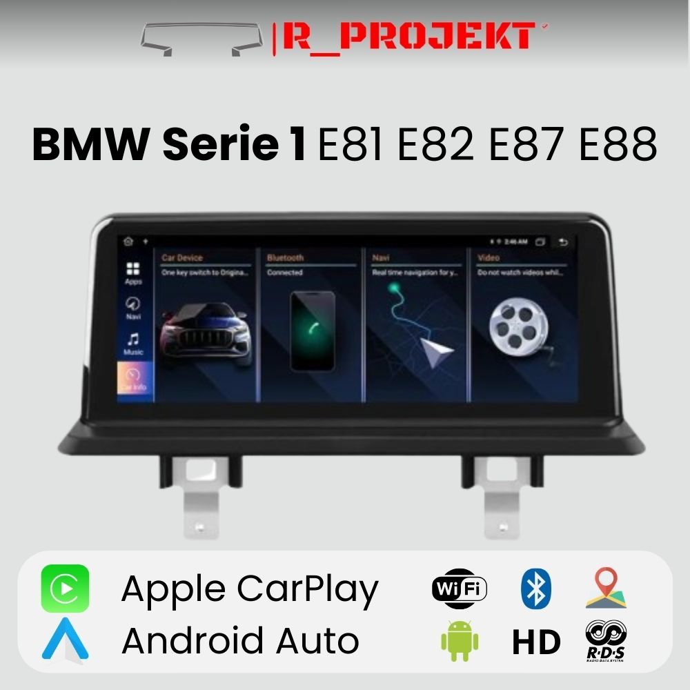 Radio Android Auto Carplay BMW Serie 1 E81 E82 E87 E88 10 Pulgadas