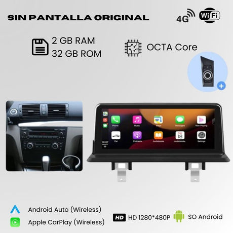 Android Auto Radio Carplay BMW 1 Series E81 E82 E87 E88 10 Inch