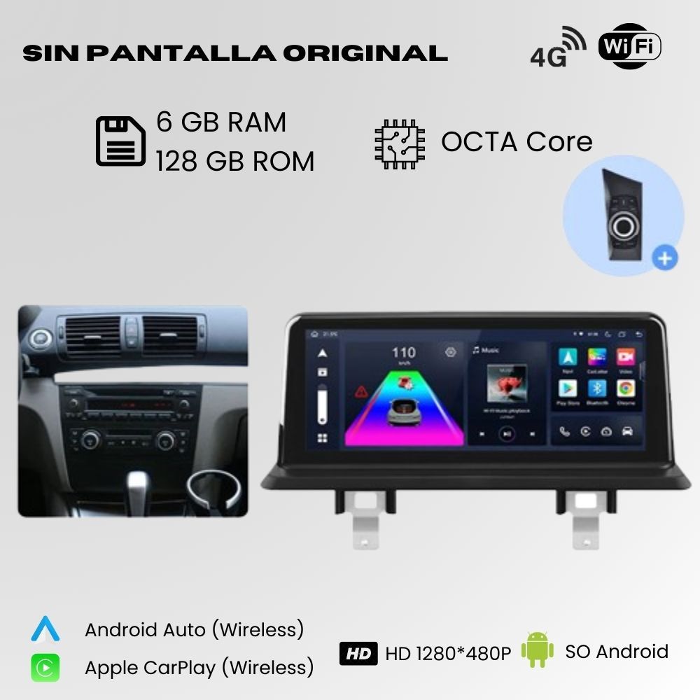 Android Auto Radio Carplay BMW 1 Series E81 E82 E87 E88 10 Inch