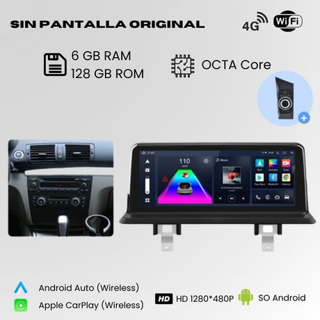 Android Auto Radio Carplay BMW 1 Series E81 E82 E87 E88 10 Inch