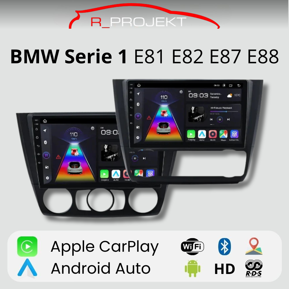 Radio Android Auto Carplay BMW Serie 1 E81 E82 E87 E88