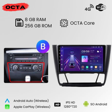 Radio Android Auto Carplay BMW Serie 1 E81 E82 E87 E88