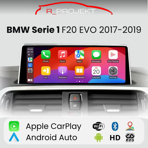 Android Auto Carplay Screen BMW 1 Series F20 EVO 2017-2019