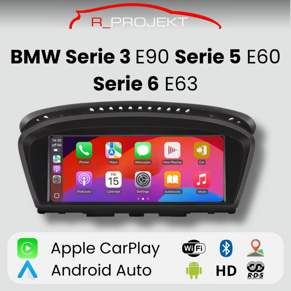 Android Auto Carplay Screen BMW 3 5 6 Series E60 E61 E63 E64 E90 E91 E92 CCC CIC