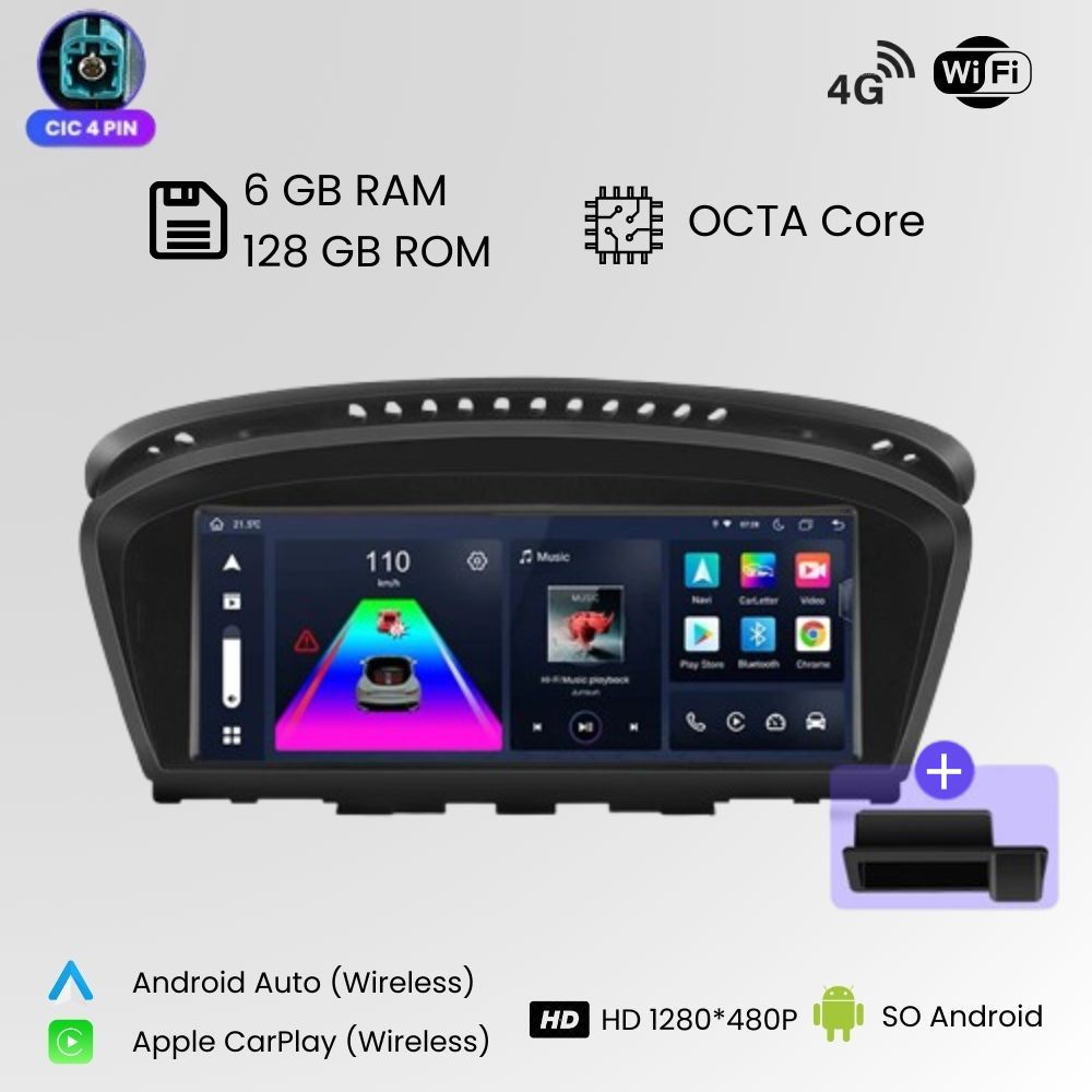 Android Auto Radio Carplay BMW Series 3 5 6 E60 E61 E63 E64 E90 E91 E92 CCC  CIC