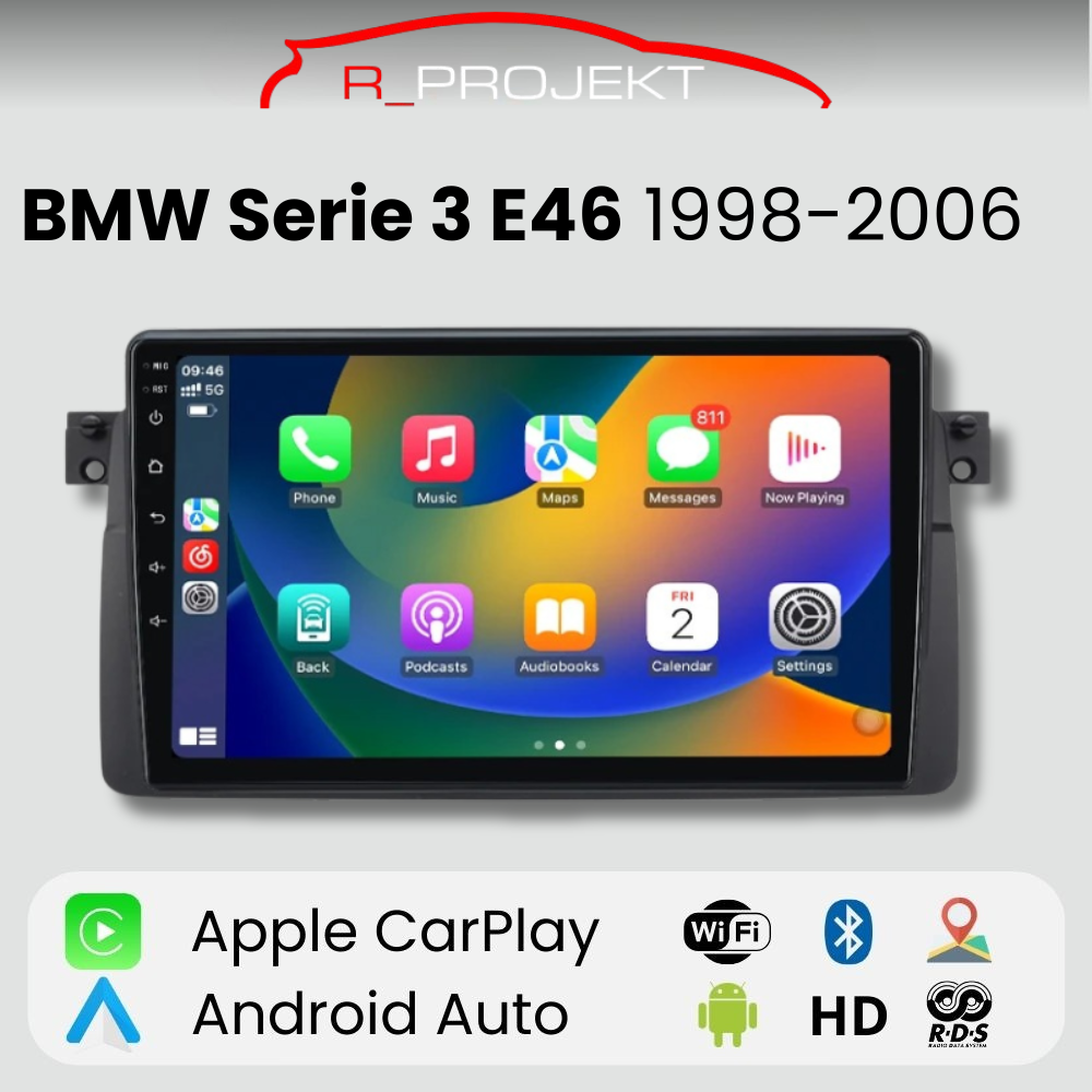 Radio Android Auto Carplay BMW Serie 3 E46