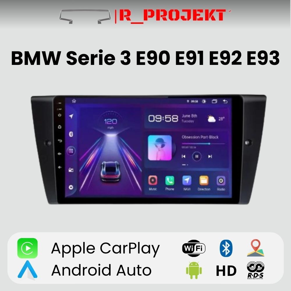 Android Auto Radio Carplay BMW 3 Series E90 E91 E92 E93