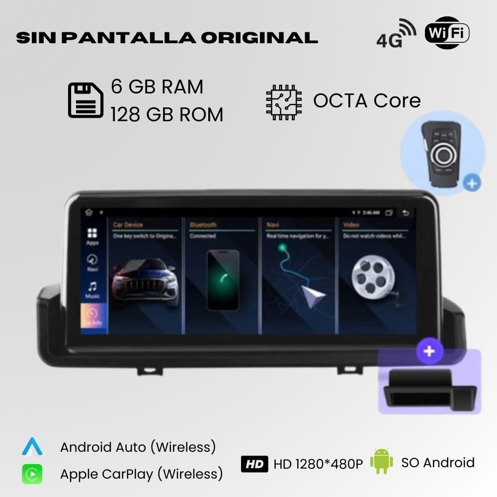 Android Autoradio Carplay <tc>BMW</tc> Serie 3 E90 E91 E92 E93 2005–2012