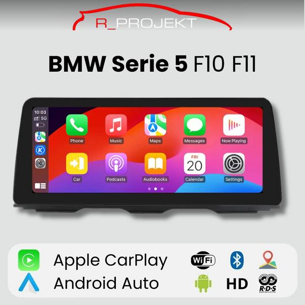 Android Auto Carplay Screen BMW 5 Series F10 F11 2011 - 2017