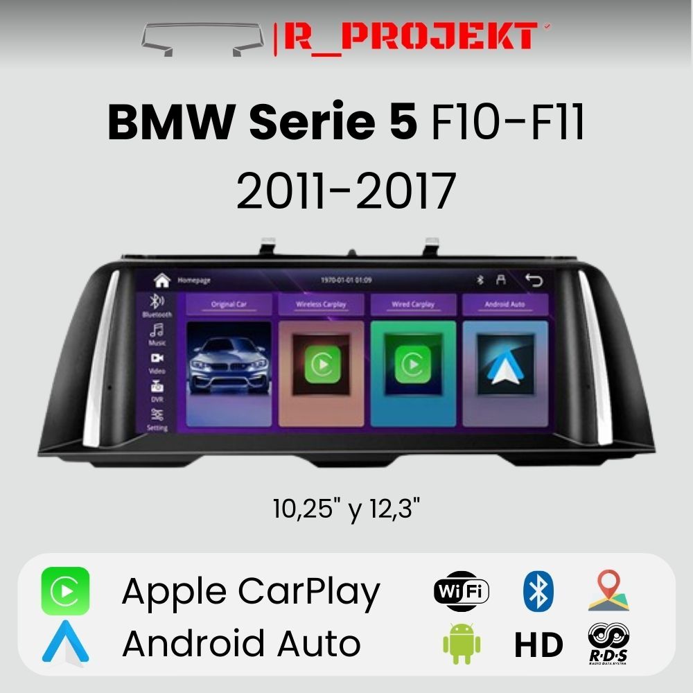 Android Auto Radio Carplay BMW 5 Series F10 F11 2011 - 2017