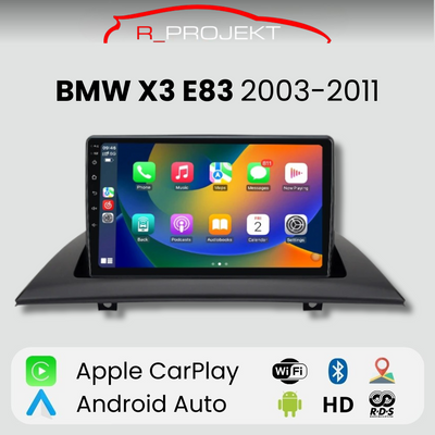 Android Auto Carplay Screen BMW X3 E83 2003 - 2011
