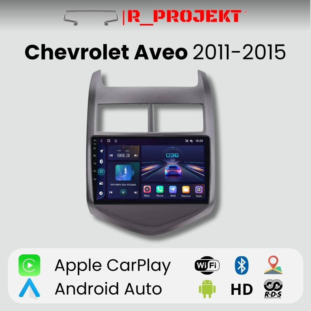 Android Auto Radio Carplay Chevrolet Aveo 2011-2015