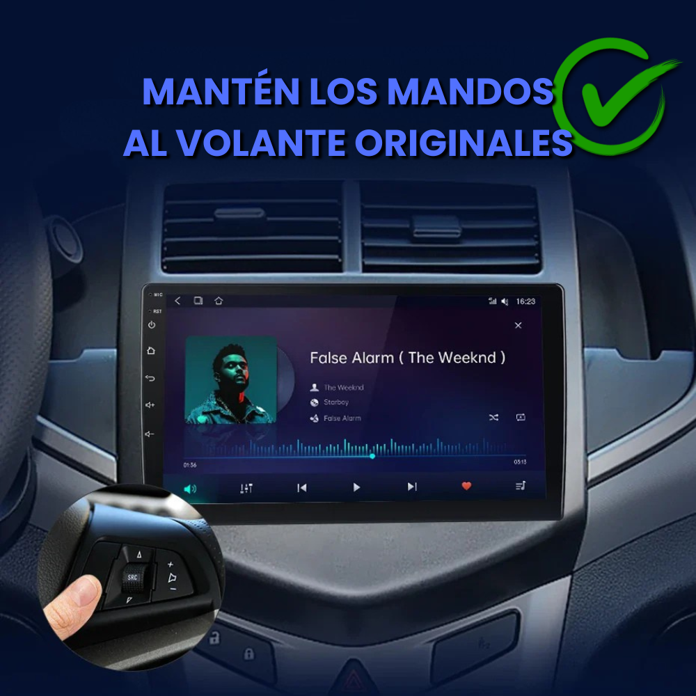 Android Auto Radio Carplay Chevrolet Aveo 2011-2015