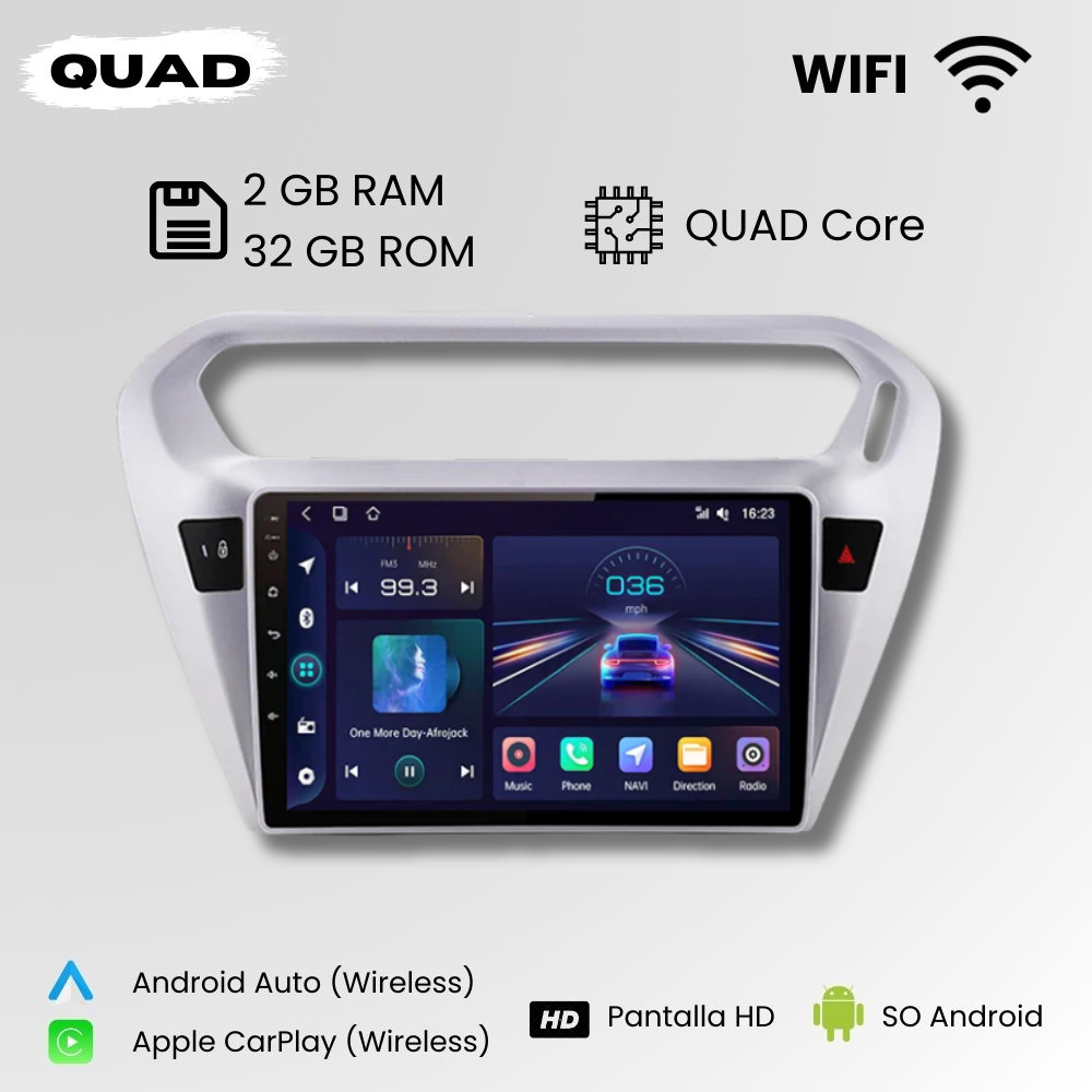 Radio Android Auto Carplay Citroen C-Elysée 2013-2018