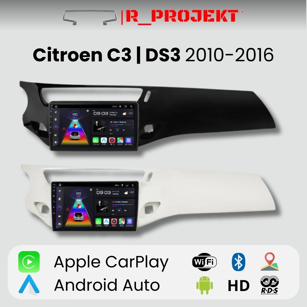 Radio Android Auto Carplay Citroen C3 - DS3 2010-2016