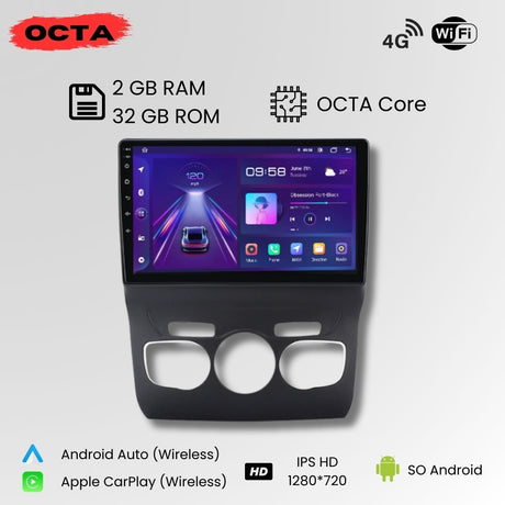 Radio Android Auto Carplay Citroen C4 2010 - 2019