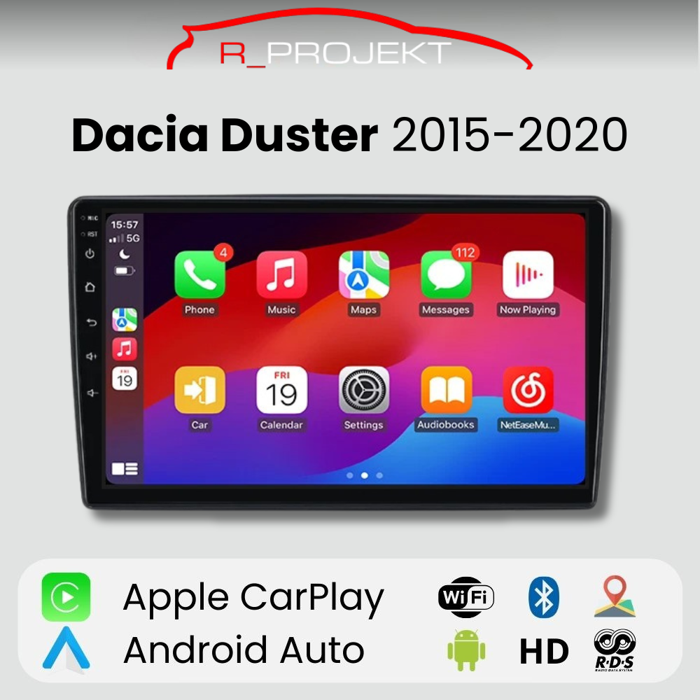 Android Auto Radio Carplay Dacia Duster 2015-2020