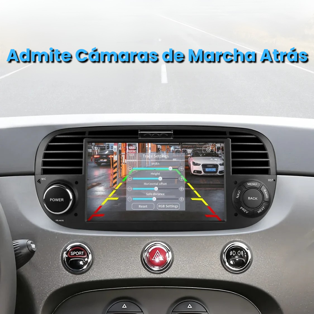 Radio Android Auto Carplay Fiat 500 Abarth 2007-2015