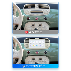 Pantalla Android Auto Carplay Fiat 500 Abarth 2007-2015