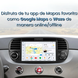 Pantalla Android Auto Carplay Fiat 500 Abarth 2007-2015