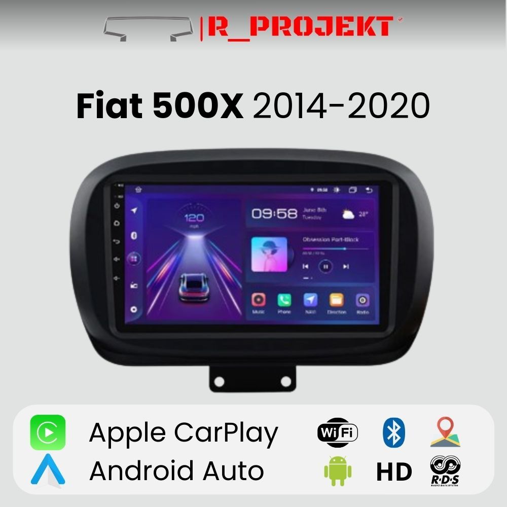 Android Autoradio Carplay Fiat 500X 2014 - 2020