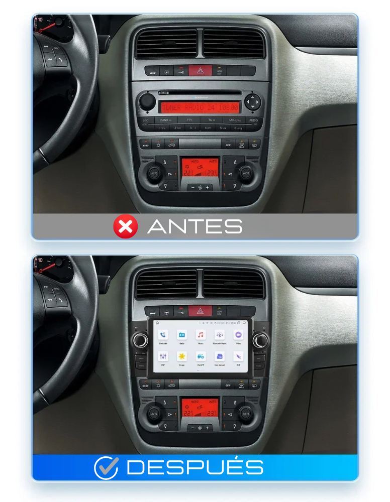 Radio Android Auto Carplay Fiat Grande Punto / Fiat Linea 2007-2012