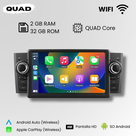 Radio Android Auto Carplay Fiat Grande Punto / Fiat Linea 2007-2012