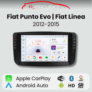 Autoradio Android Auto Carplay Fiat Linea Punto EVO 2012-2015