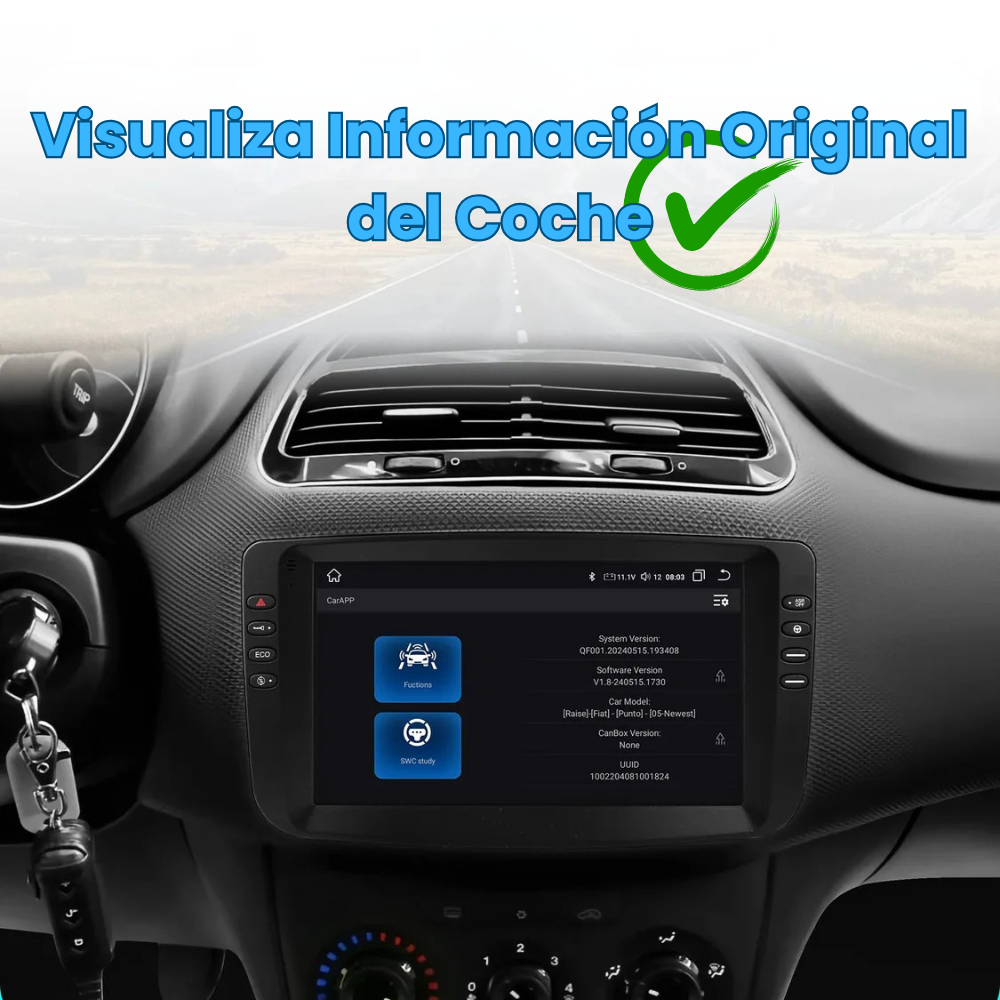 Radio Android Auto Carplay Fiat Linea Punto EVO 2012-2015