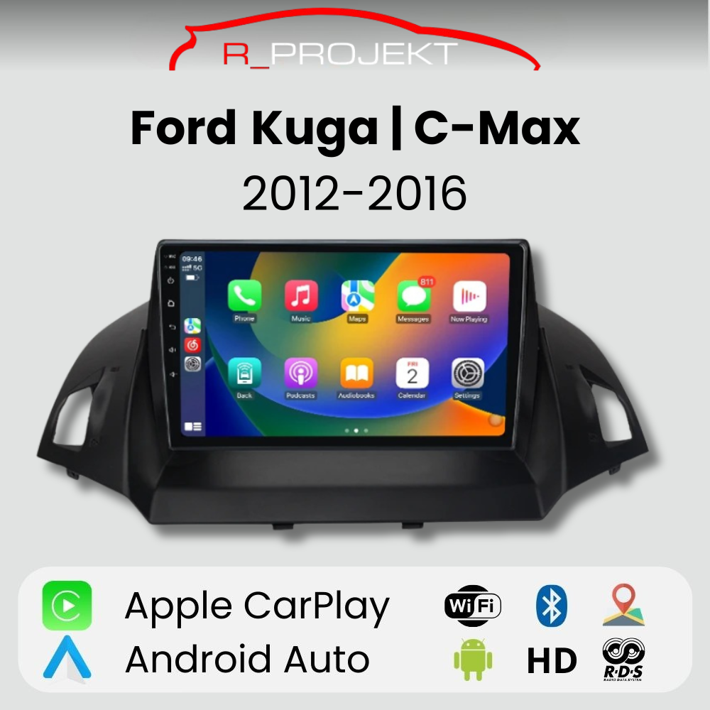 Android Auto Carplay Screen Ford C-Max Kuga 2 2012 - 2016