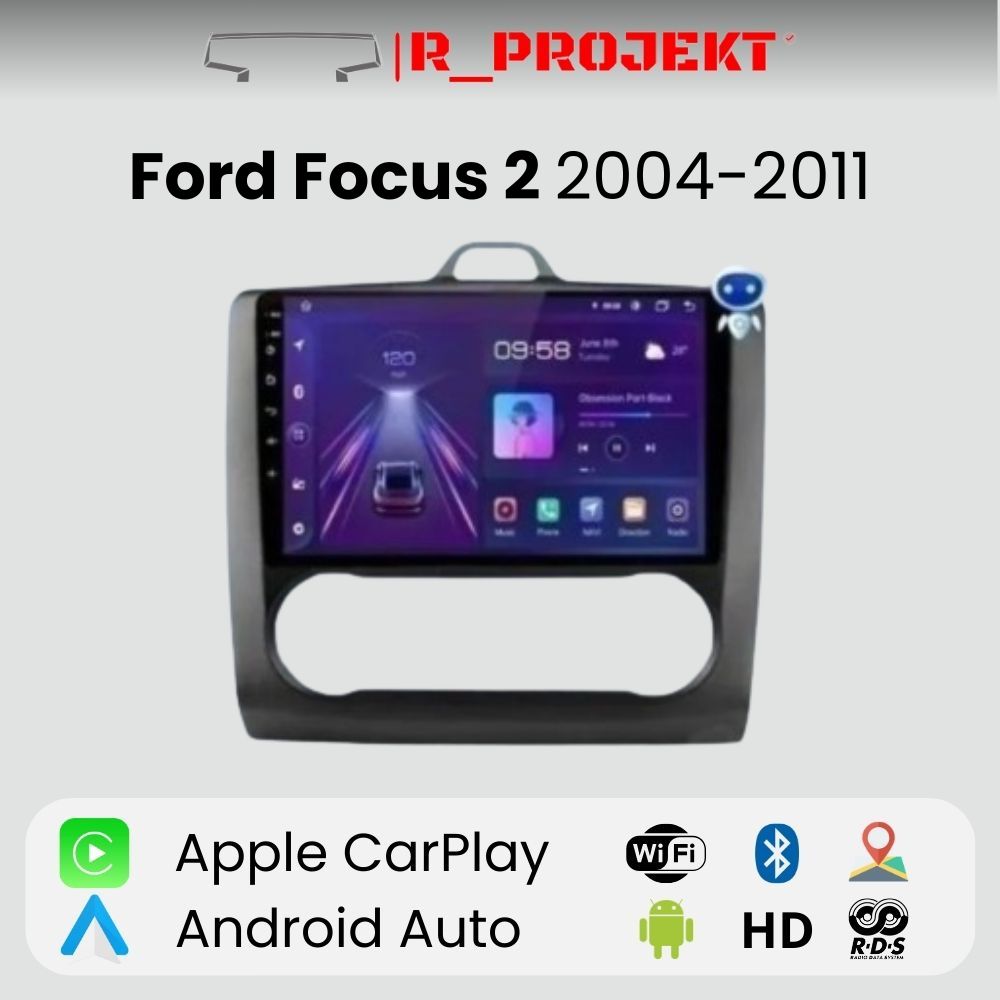 Radio Android Auto Carplay Ford Focus 2 MK2 2004-2011