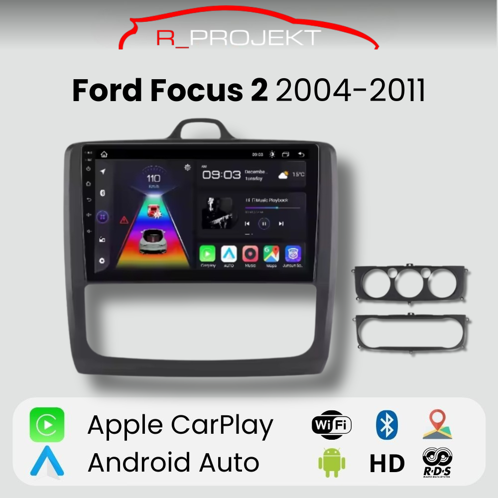 Radio Android Auto Carplay Ford Focus 2 MK2 2004-2011