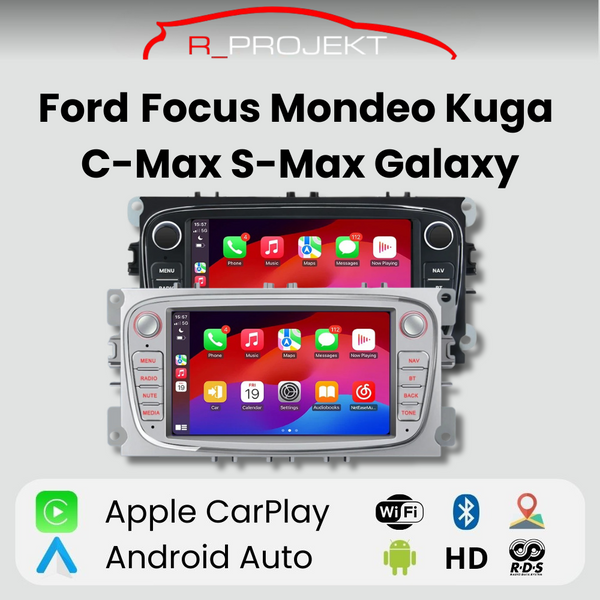Android Auto Carplay Screen Ford Focus C-Max S-Max Mondeo Galaxy Kuga