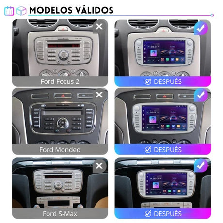 Radio Android Auto Carplay Ford Focus C-Max S-Max Mondeo Galaxy Kuga RProjekt